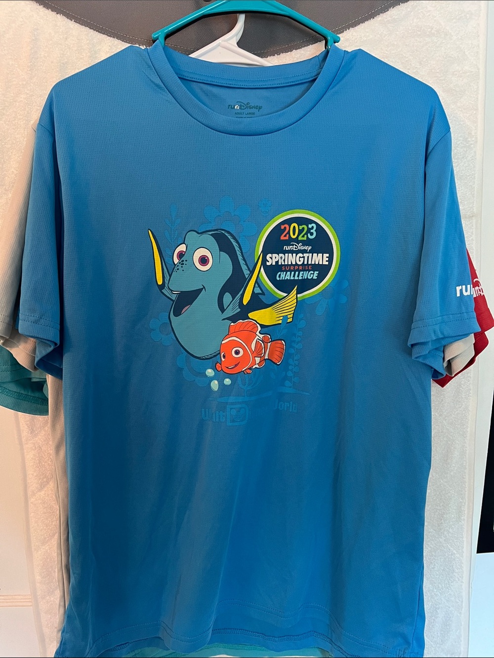 RunDisney 2023 Springtime Surprise Challange Running Tees—-set of 4